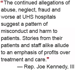 Lawmakers Support Investigation into Largest U.S. Psychiatric Hospital Chain (UHS) Amid Fraud Allegations