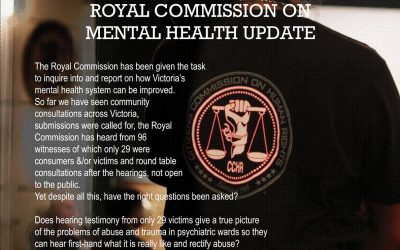 ROYAL COMMISSION ON  MENTAL HEALTH UPDATE – SPECIAL BRIEFING 10 OCT 2019